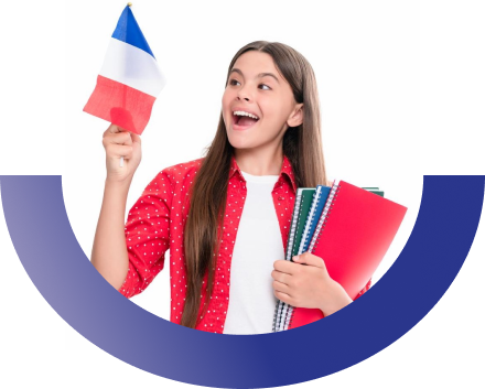 دانشجوی نوجوان زبان فرانسه